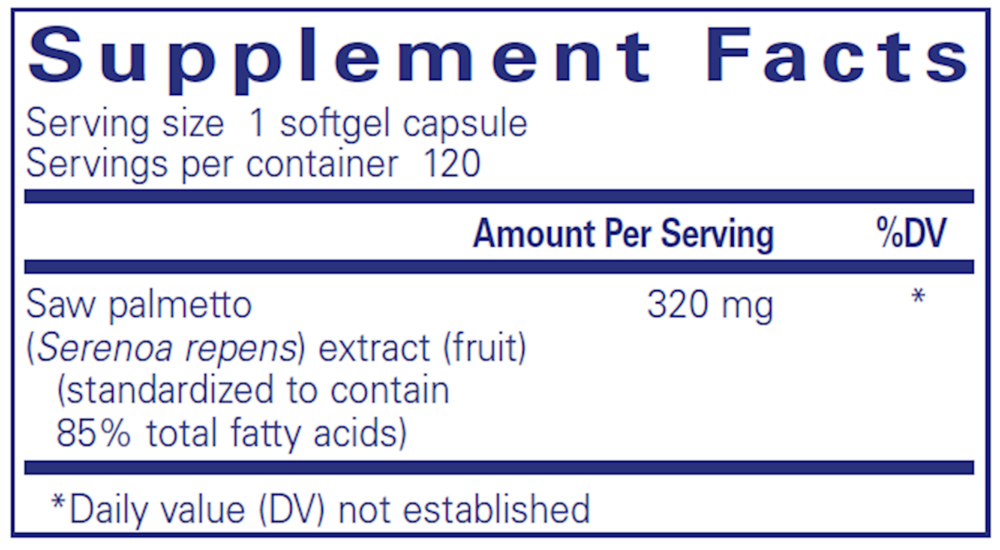 Pure Encapsulations Saw Palmetto 320 — view 3