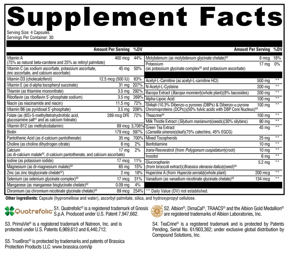 Xymogen ActivNutrients Performance (Multivitamin) — view 3