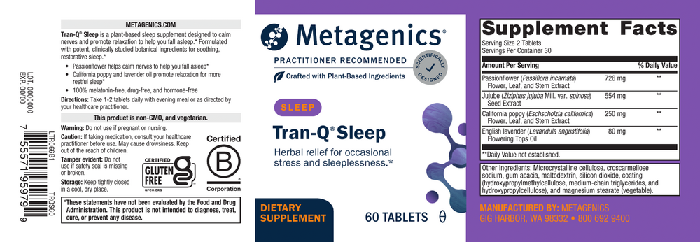 Metagenics Tran-Q Sleep — view 3