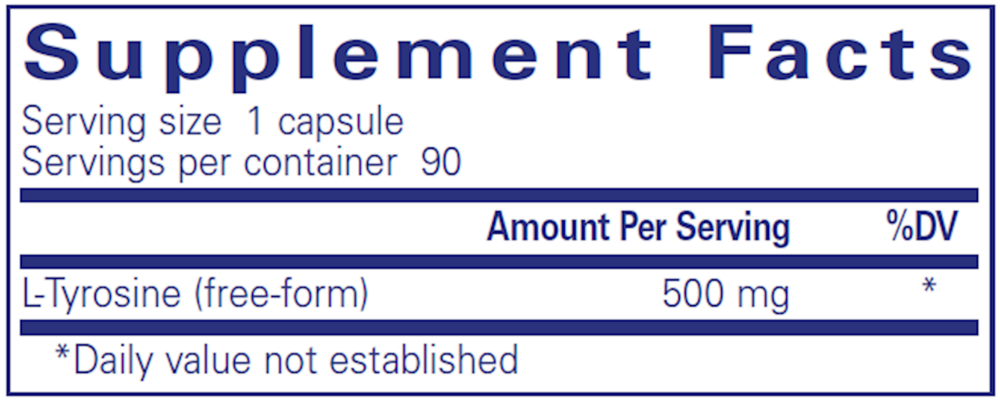 Pure Encapsulations L-Tyrosine — view 3