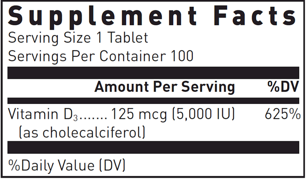 Douglas Labs Vitamin D 5,000 i.u. — view 3