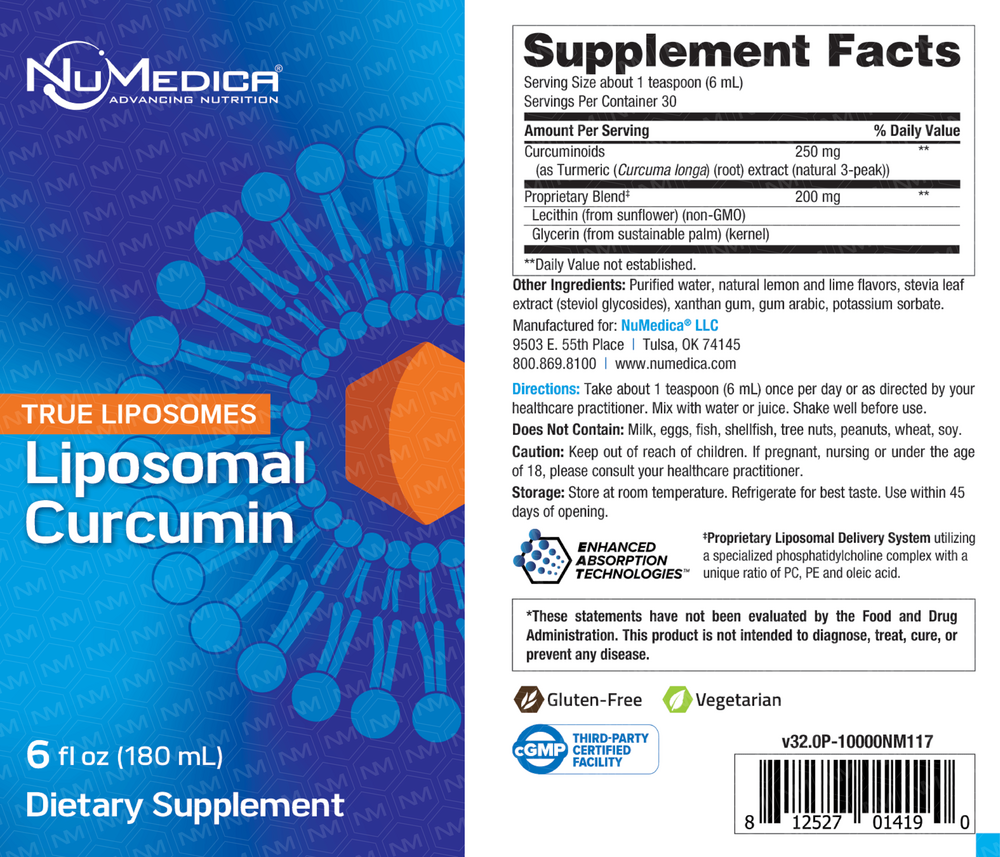 NuMedica Liposomal Curcumin — view 3