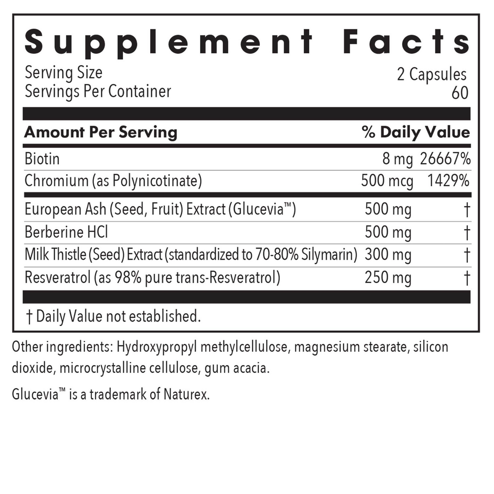 Allergy Research Group Glucose Tolerance II w/ Glucevia — view 3