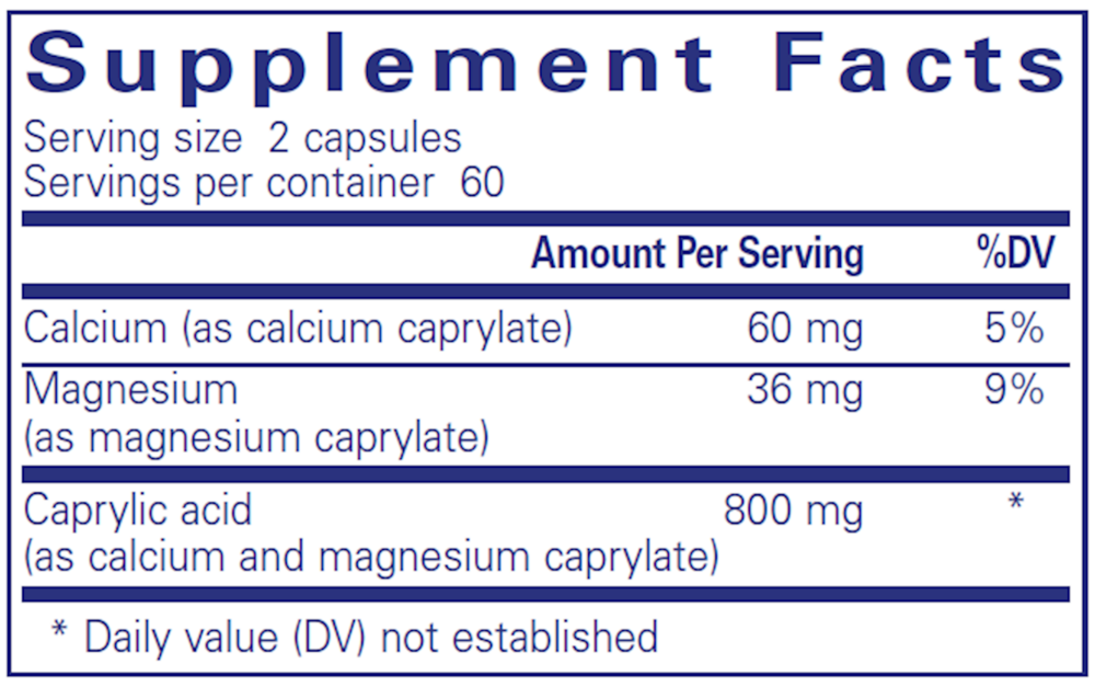 Pure Encapsulations Caprylic Acid — view 3