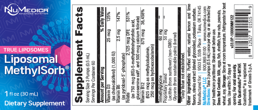 NuMedica Liposomal Methylsorb™ — view 3
