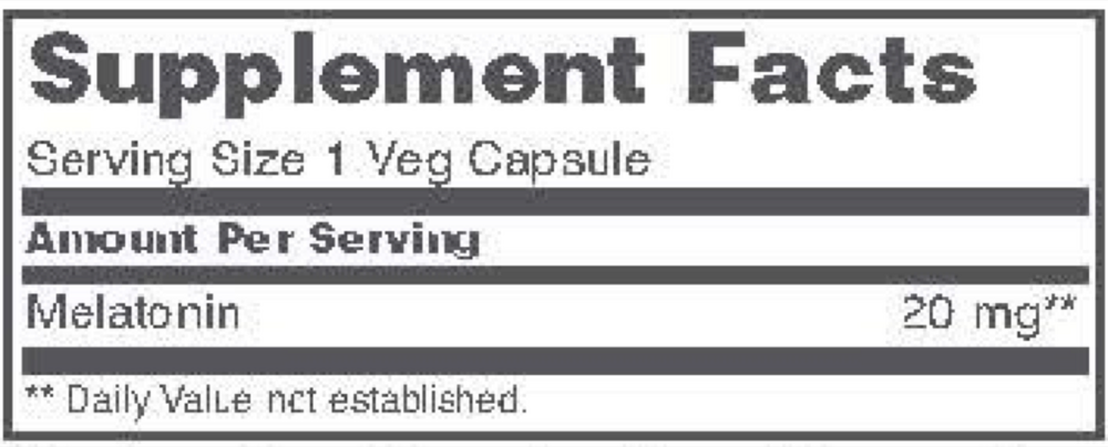 Protocol for Life Balance Melatonin Maximum Strength 20 mg — view 3