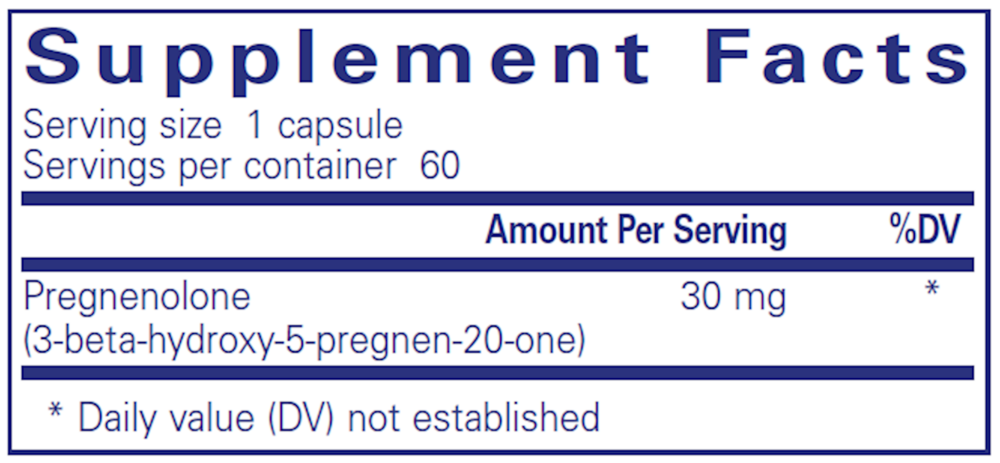 Pure Encapsulations Pregnenolone 30mg — view 3