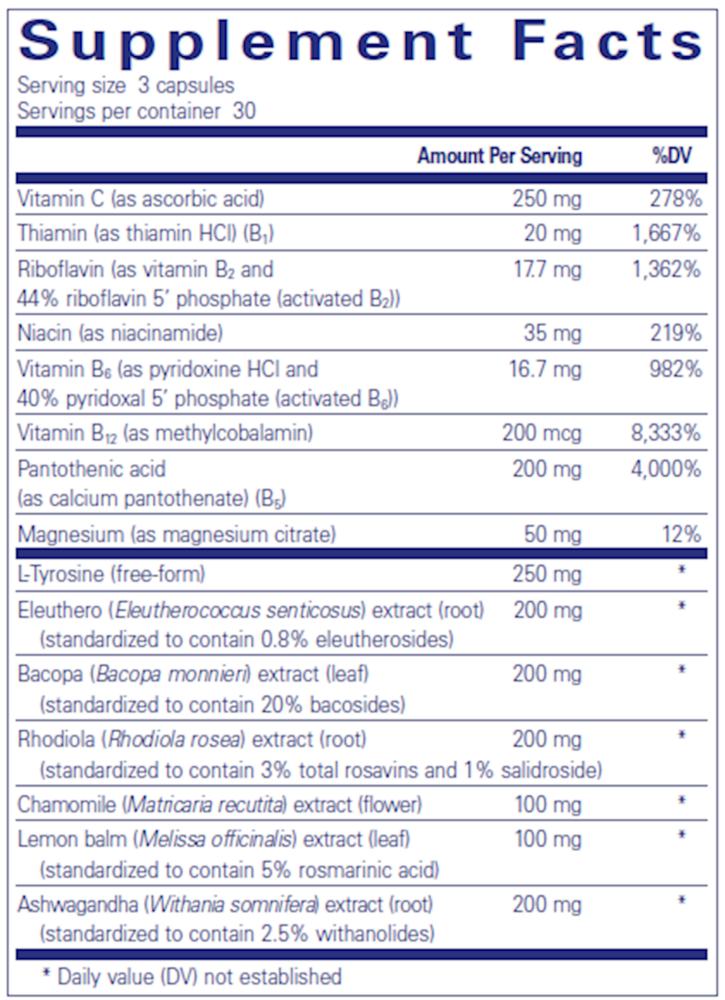 Pure Encapsulations Daily Stress Formula* — view 3