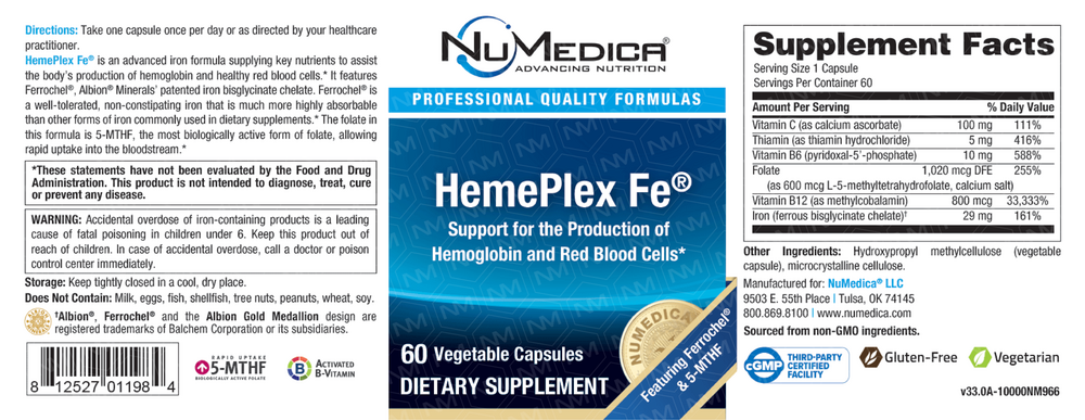 NuMedica HemePlex Fe® — view 3