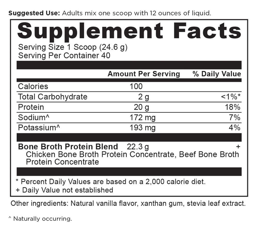 Ancient Nutrition Bone Broth Protein Vanilla 40srv — view 3