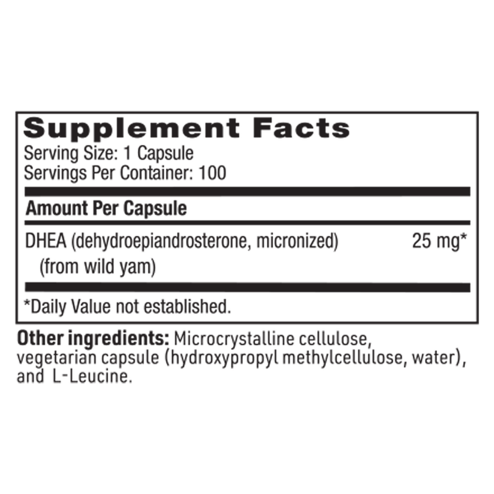 Klaire Labs/SFI Health DHEA 25mg — view 3