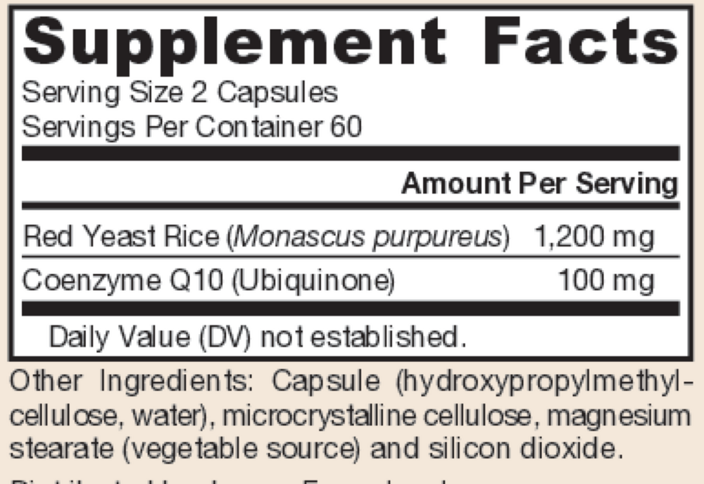 Jarrow Formulas Red Yeast Rice + CoQ10 600mg — view 3