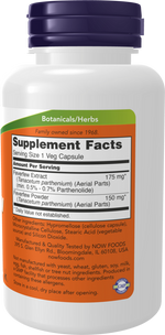 NOW Foods Feverfew 400mg — view 3 — view 3