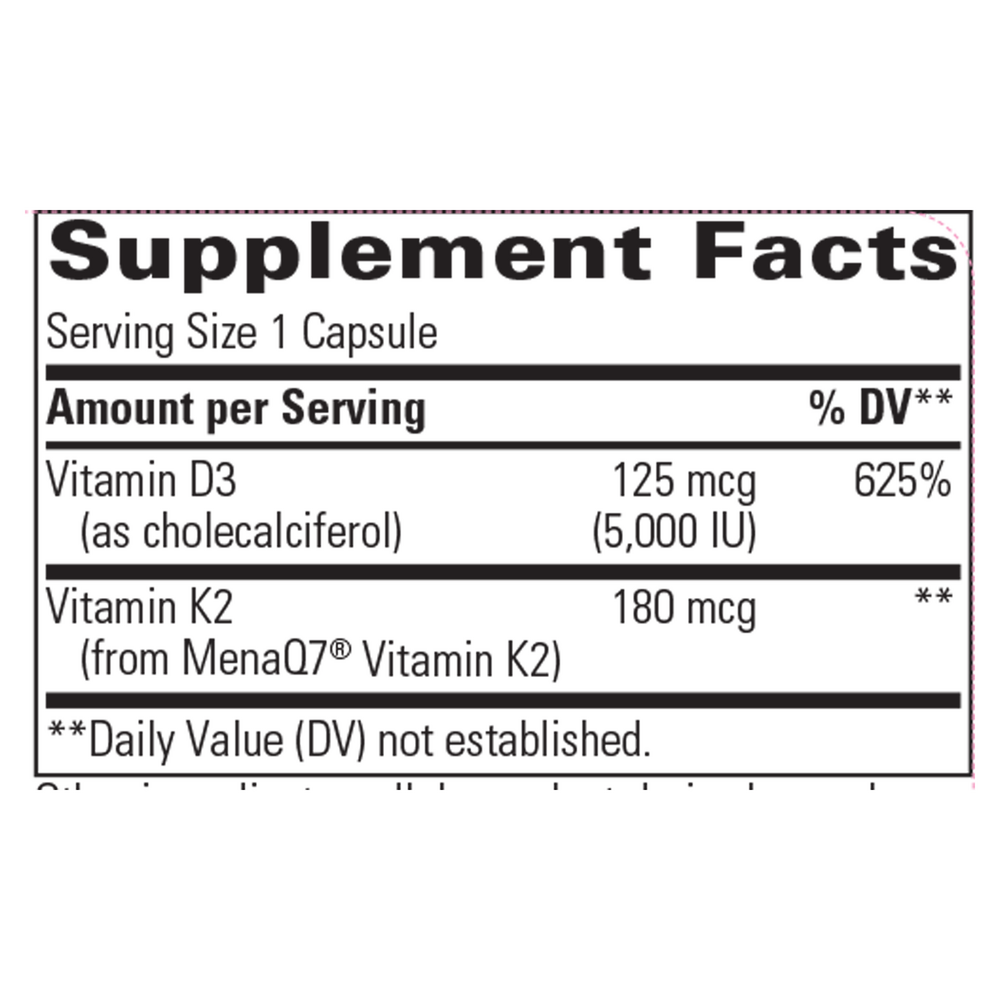 Integrative Therapeutics K2+D3 — view 3