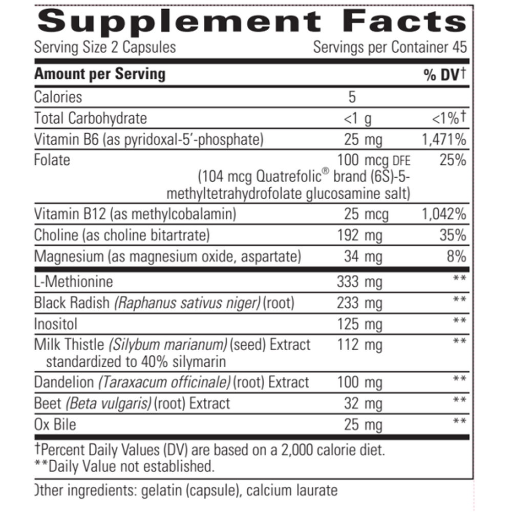 Integrative Therapeutics Lipotropic Complex — view 3