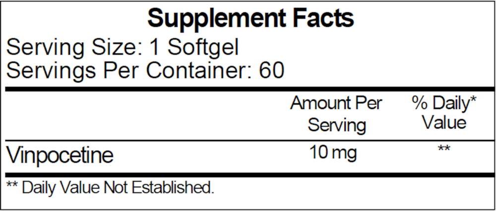 Ecological Formulas/Cardiovascular Research Vinpocetine 10mg — view 3