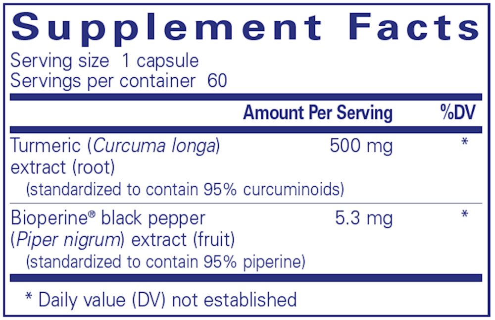 Pure Encapsulations Curcumin 500 w/Bioperine — view 3