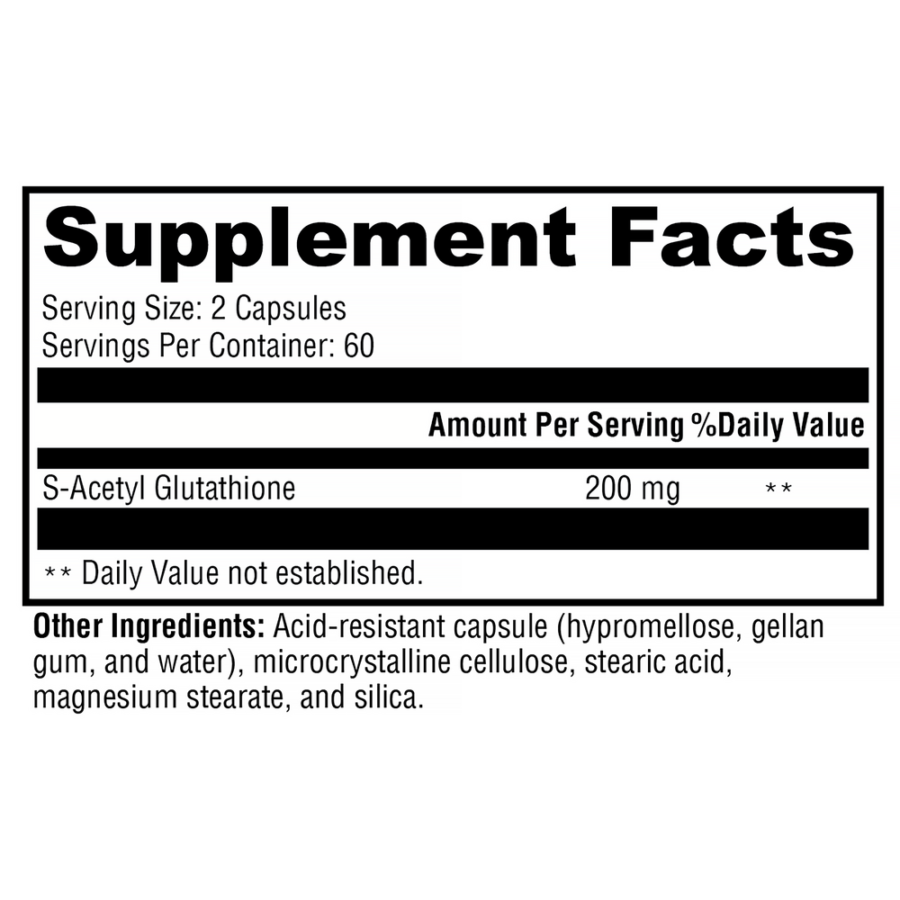 Xymogen S-Acetyl Glutathione (Antioxidant Support) — view 3
