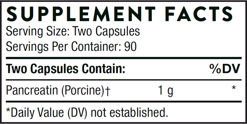 Thorne Pancreatic Enzymes (formerly Dipan-9) — view 3