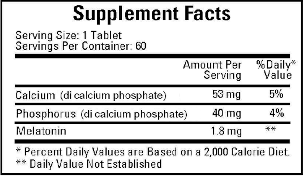 Ecological Formulas/Cardiovascular Research Multiphasic Melatonin SR (1.8mg) — view 3