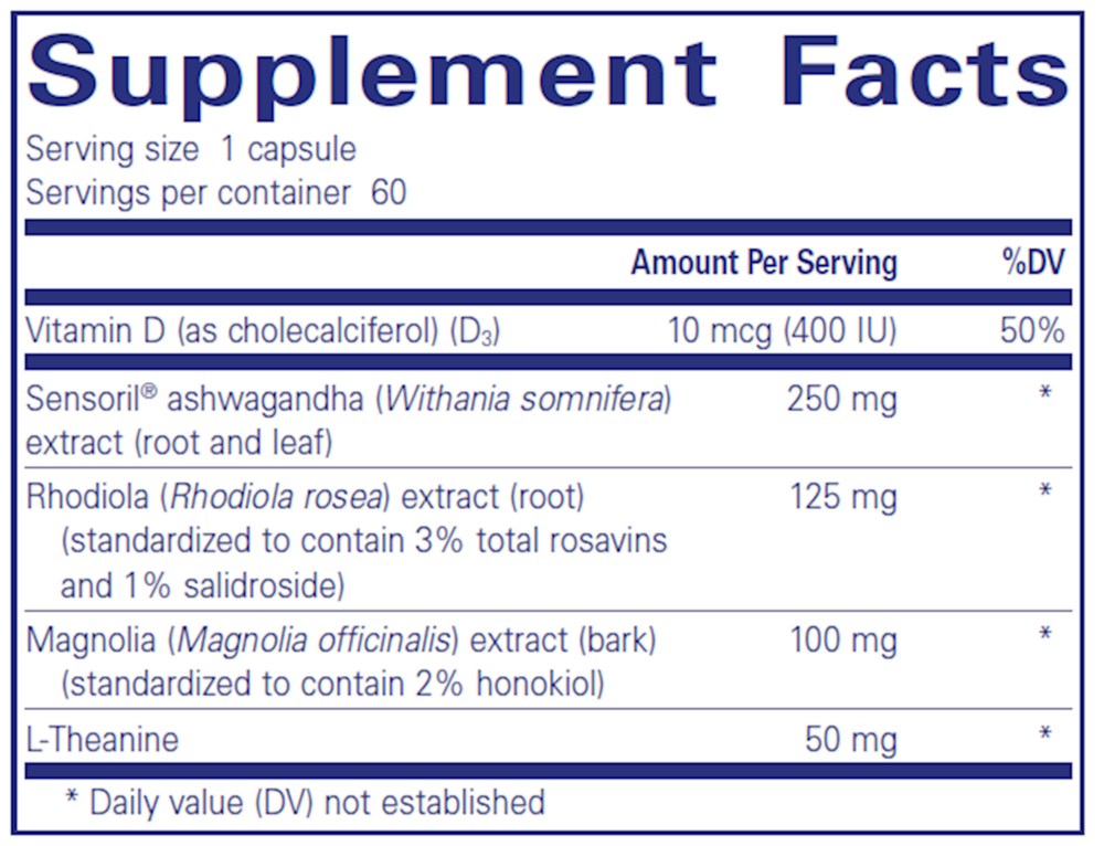 Pure Encapsulations Cortisol Calm* — view 3