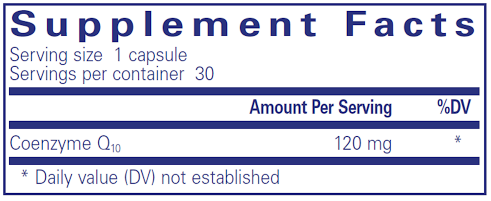 Pure Encapsulations CoQ10 120mg — view 3