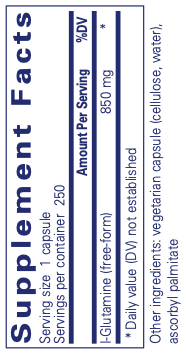 Pure Encapsulations l-Glutamine 850mg — view 3