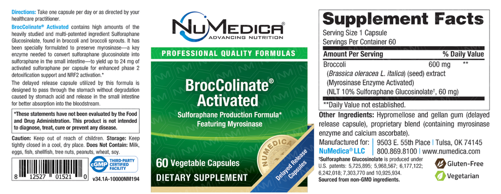 NuMedica BrocColinate® Activated — view 3