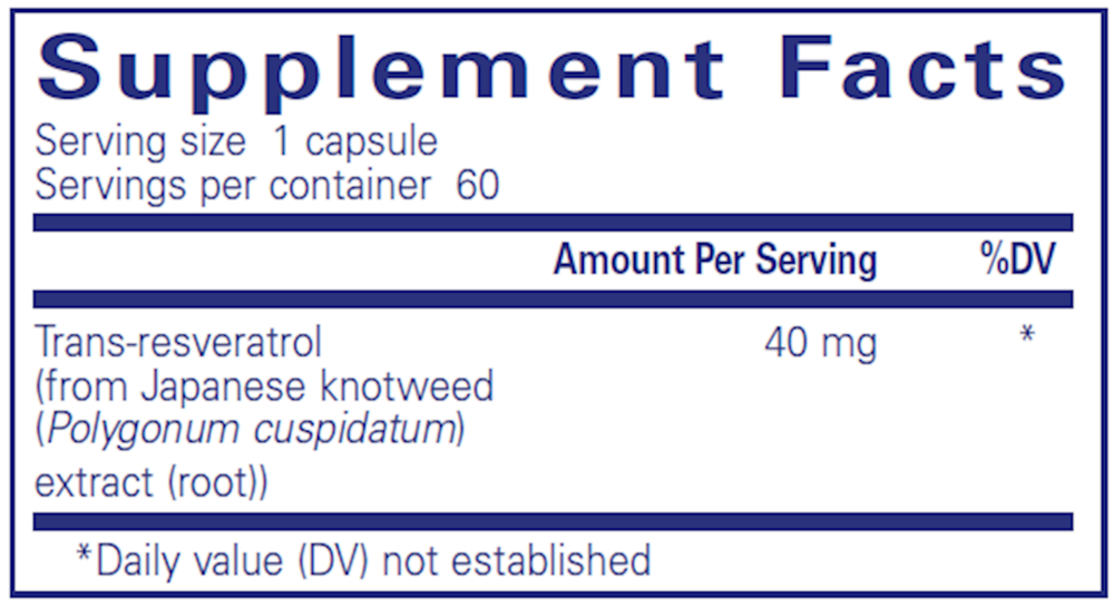 Pure Encapsulations Resveratrol — view 3