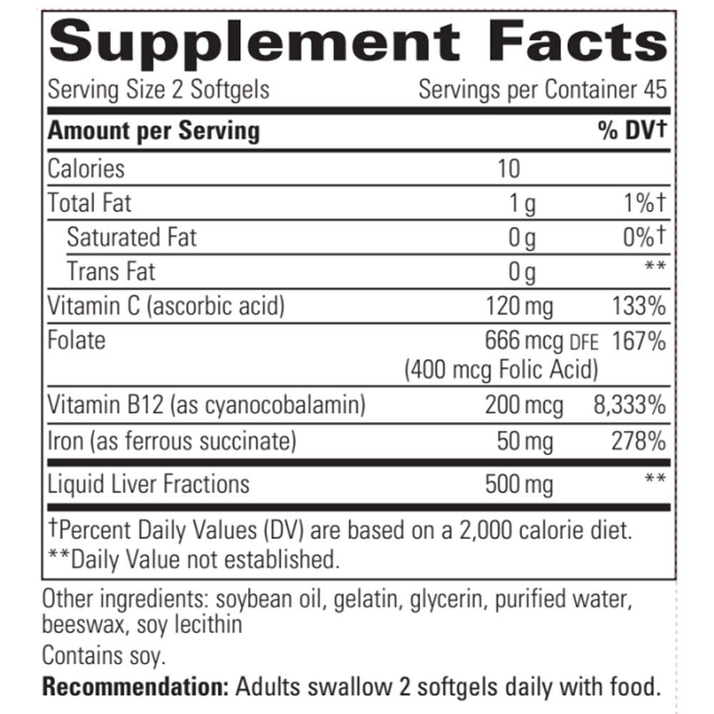 Integrative Therapeutics Iron Complex — view 3