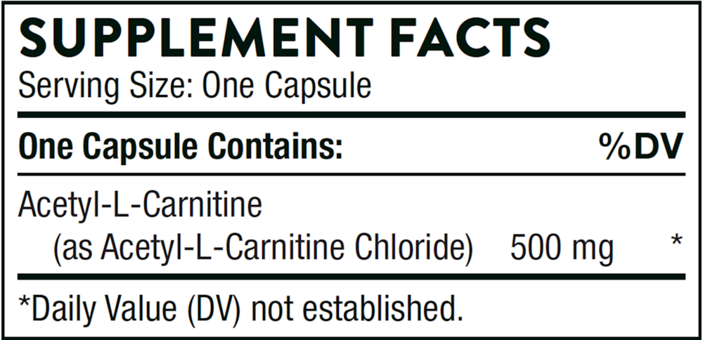 Thorne Acetyl-L-Carnitine — view 3