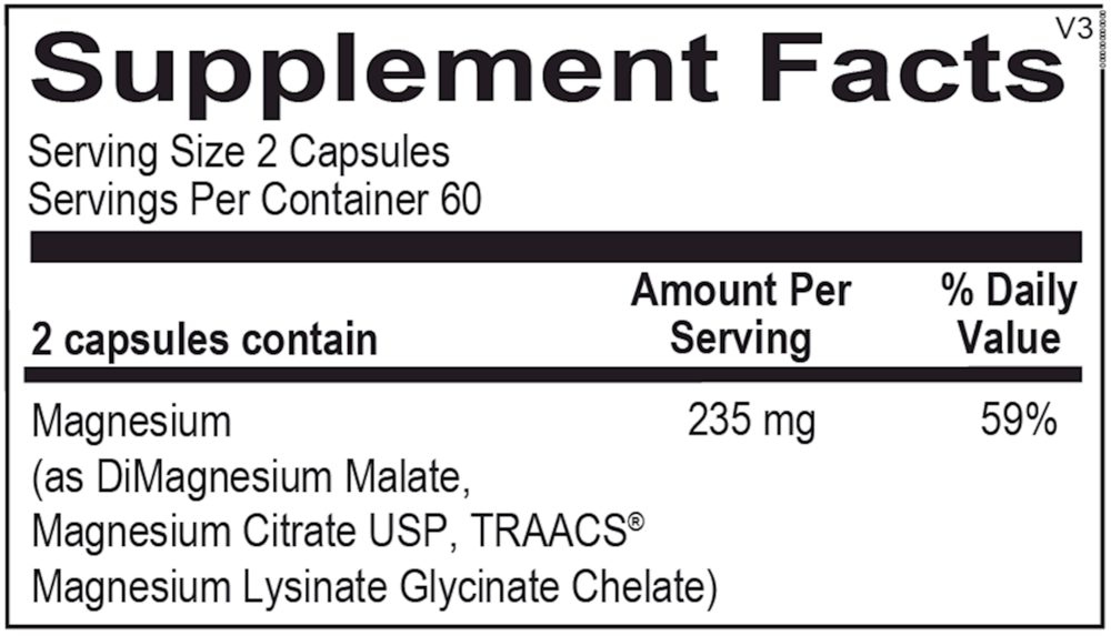 Ortho Molecular Products Reacted Magnesium Capsules — view 3