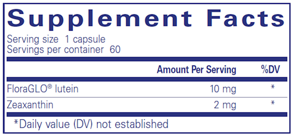 Pure Encapsulations Lutein/Zeaxanthin — view 3