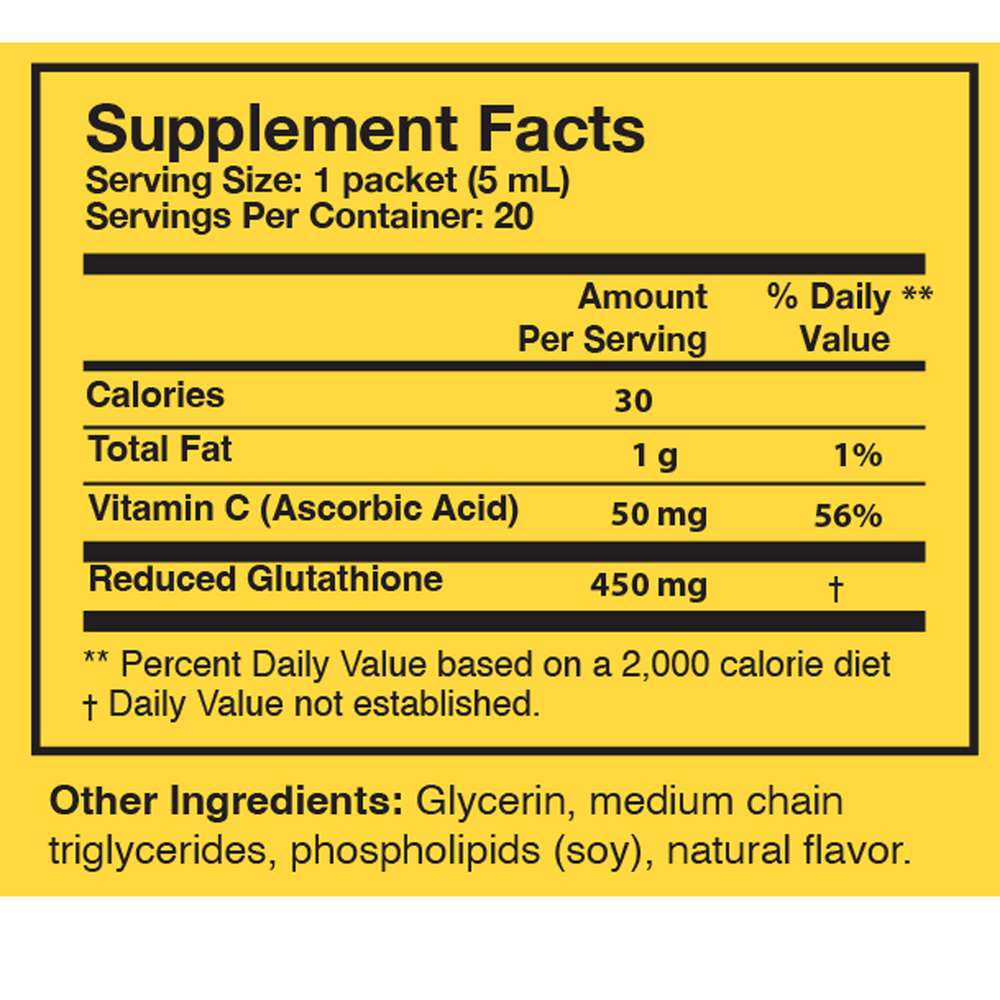 Researched Nutritionals Tri-Fortify® Liposomal Glutathione Watermelon 20 pack box — view 3