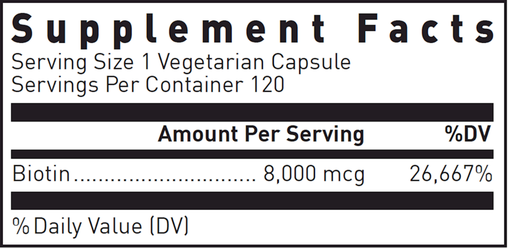 Douglas Labs Biotin 8mg — view 3