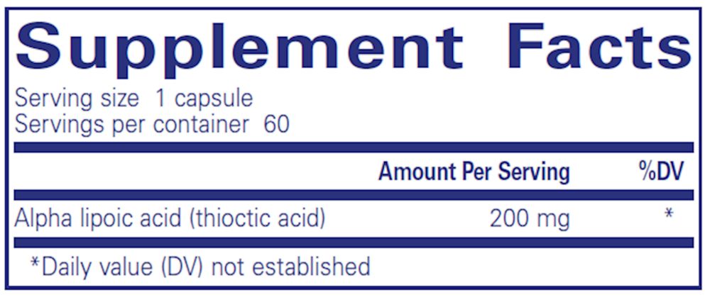 Pure Encapsulations Alpha Lipoic Acid 200mg — view 3
