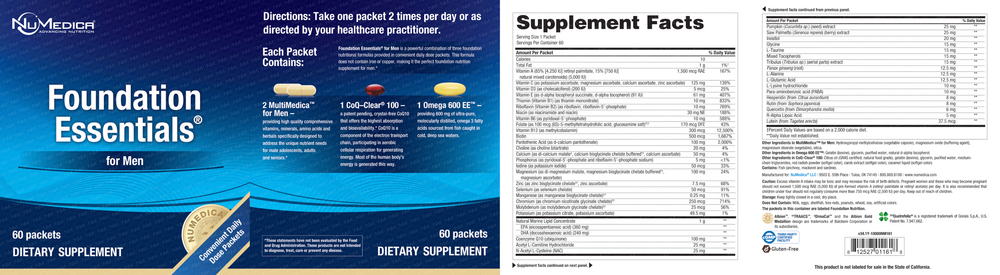 NuMedica Foundation Essentials™ for Men Packets — view 3