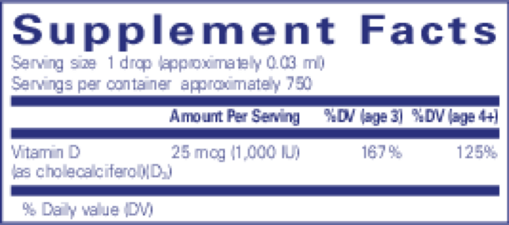 Pure Encapsulations Vitamin D3 Liquid — view 3