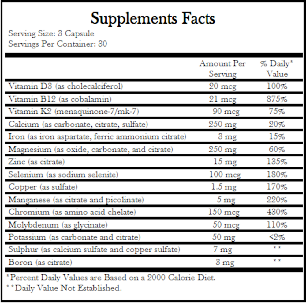 Ecological Formulas/Cardiovascular Research Comprehensive Minerals — view 3