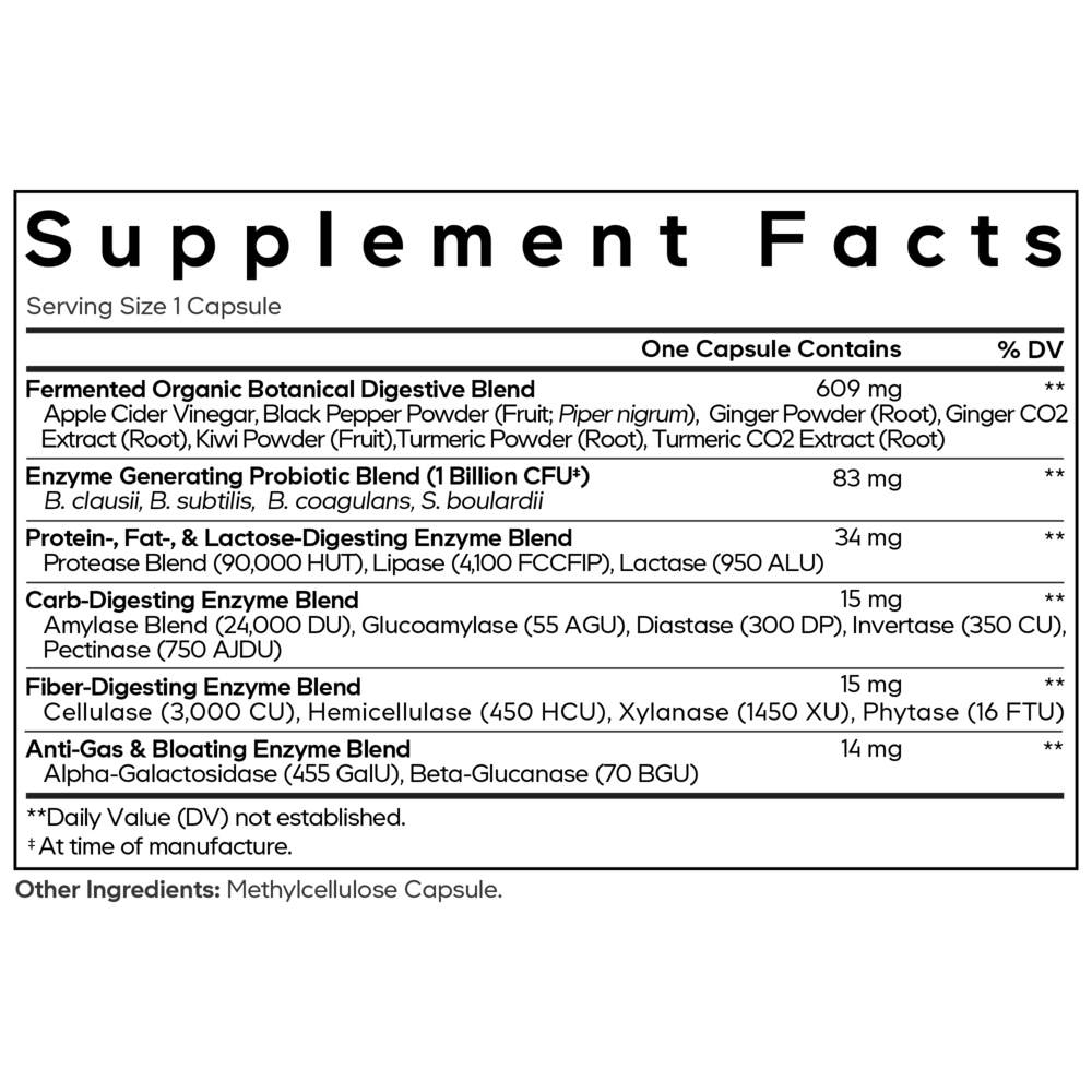 Codeage Fermented Digestive Enzymes — view 3