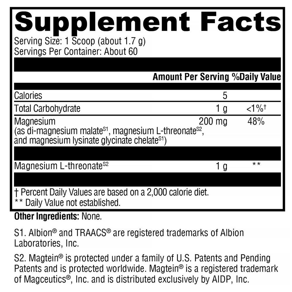 Xymogen OptiMag Neuro Unflavored (Magnesium_ L-Threonate — view 3