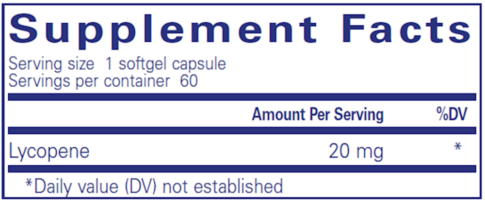 Pure Encapsulations Lycopene 20mg — view 3
