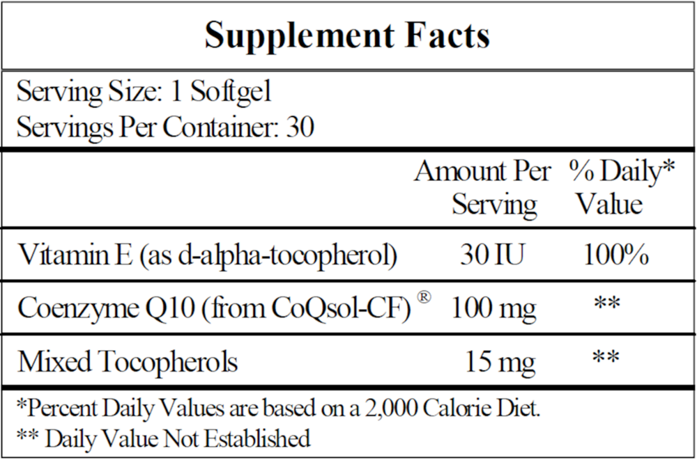 Ecological Formulas/Cardiovascular Research CoQ10 100mg — view 3