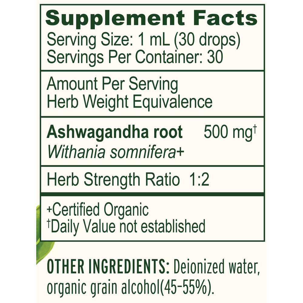 Banyan Botanicals Ashwagandha Liquid Extract, Organic — view 3