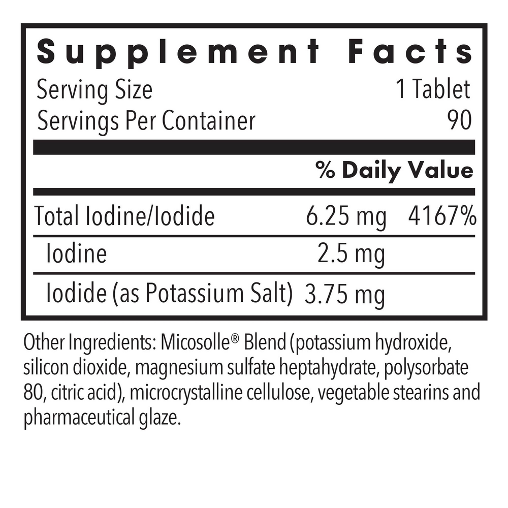 Allergy Research Group Iodoral® 6.25mg (Optimox® Iodoral® 6.25 mg) — view 3
