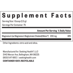 Seeking Health Magnesium Glycinate Powder — view 3 — view 4