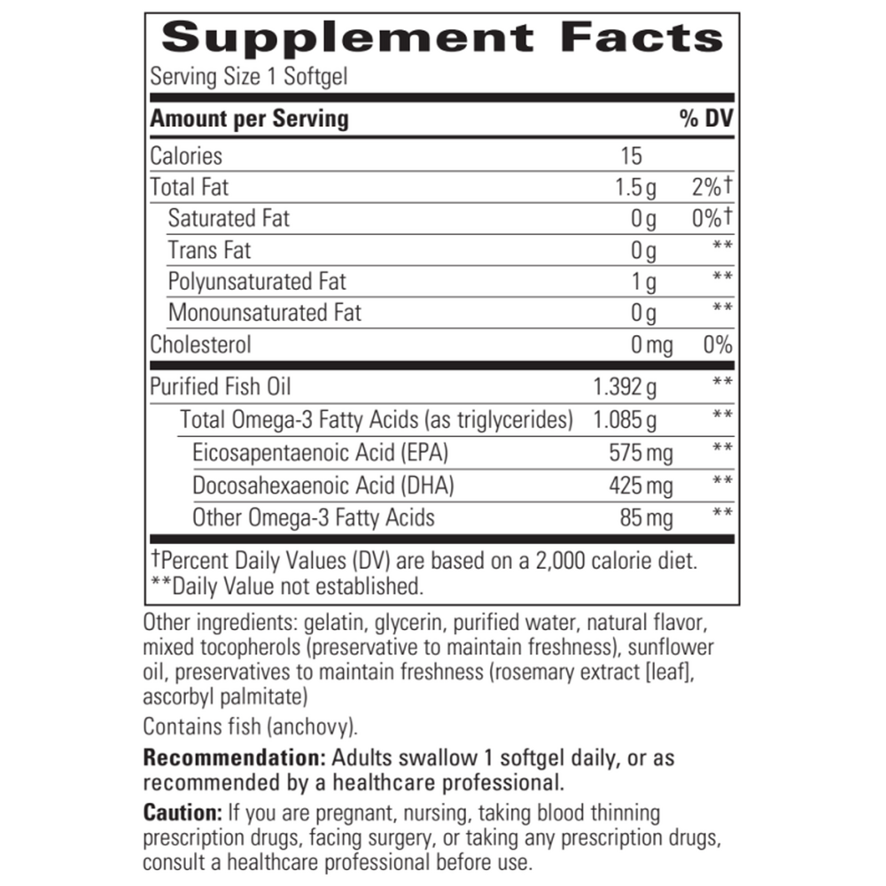 Integrative Therapeutics Pure Omega Ultra HP Softgels — view 3