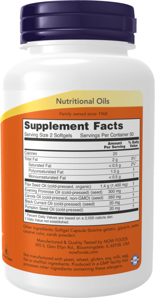 NOW Foods Omega 3-6-9 1000mg — view 3