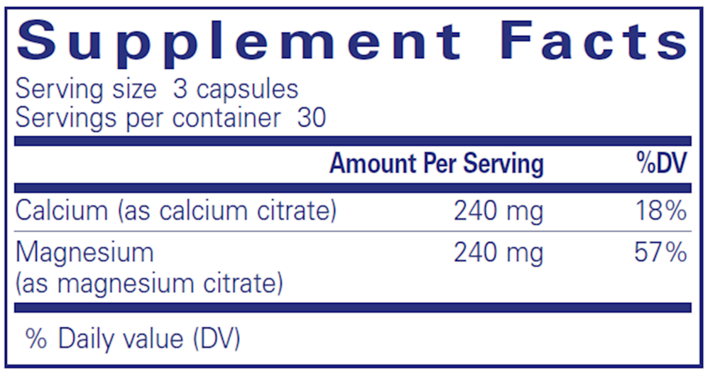 Pure Encapsulations Calcium Magnesium (Citrate) — view 3