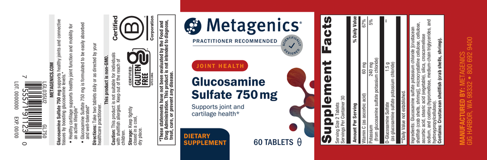Metagenics Glucosamine Sulfate 750™ — view 3